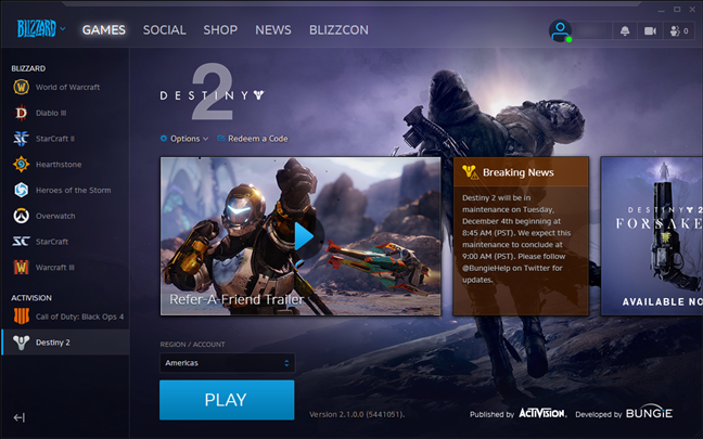 Games die worden beschermd door de tweefactorauthenticatie van Blizzard