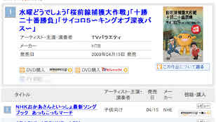 オリコン2009年4月27日付けDVD週間ランキング