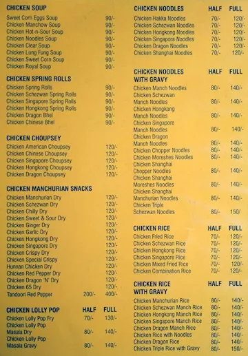 Bhukkad ka nukkad menu 