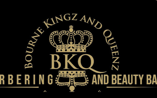 Bourne Kingz and Queenz Barbering and Beauty Bar logo