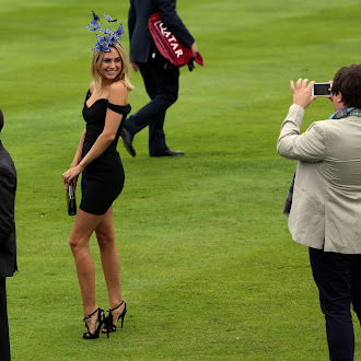 Kimberley Garner is seen arriving at Day One of the Qatar Goodwood Festival July 26-2016 011.jpg