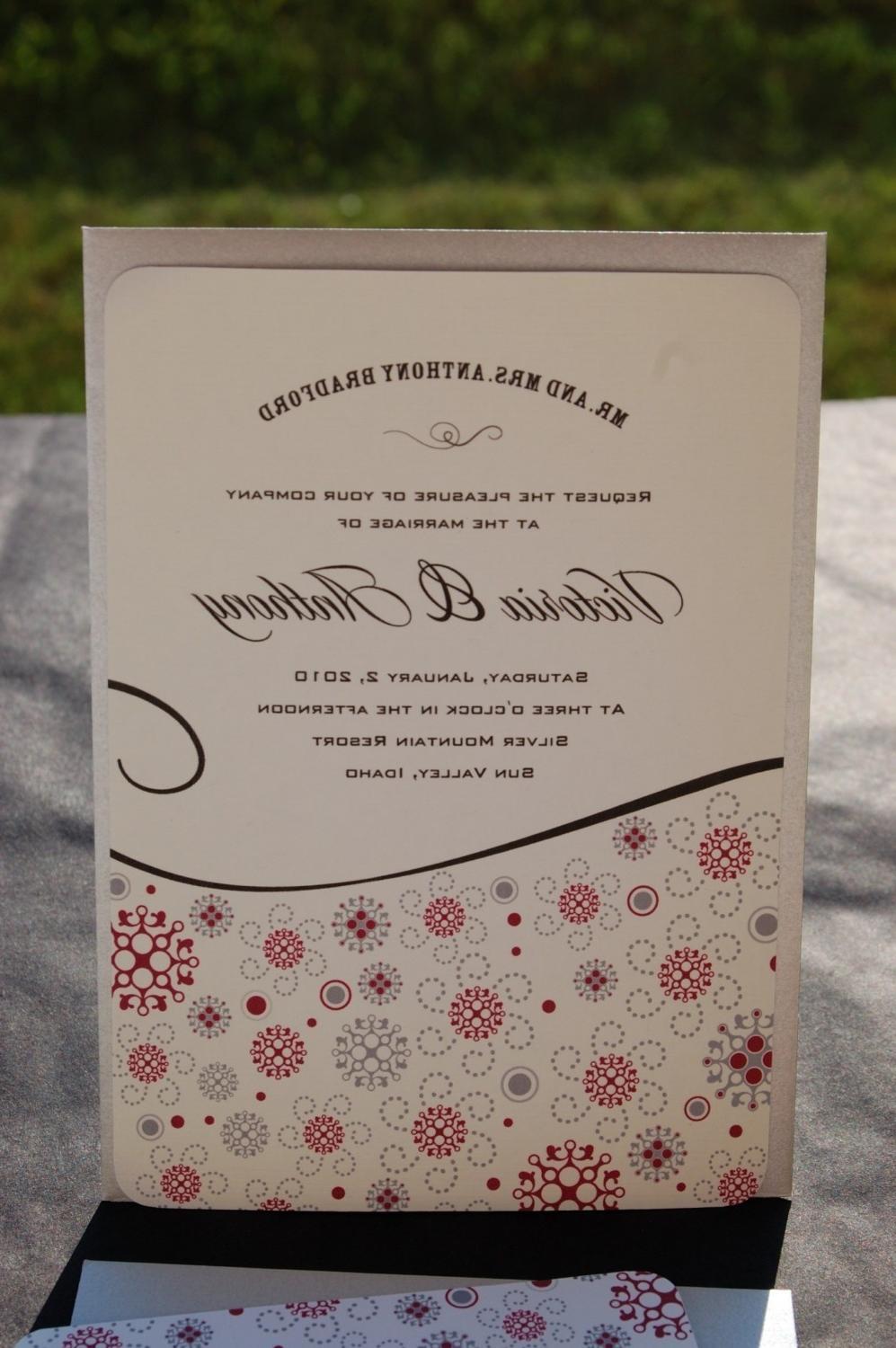 Winter Wedding Invitation