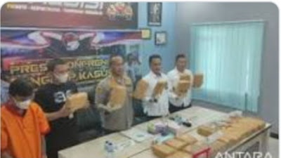 Satres Narkoba Polrestabes Palembang Berhasil Gagalkan 30 kg Ganja