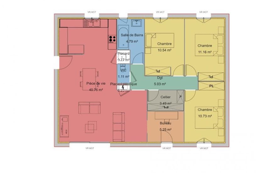  Vente Terrain + Maison - Terrain : 495m² - Maison : 93m² à Sahune (26510) 