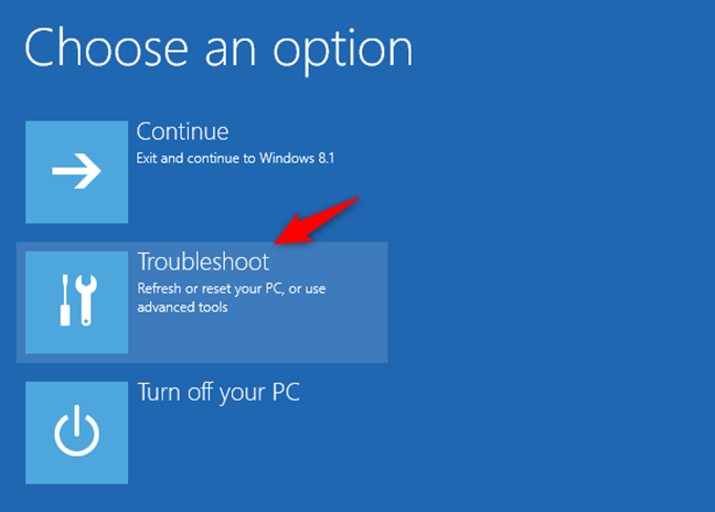 Dépannage de Windows 8 ou 8.1