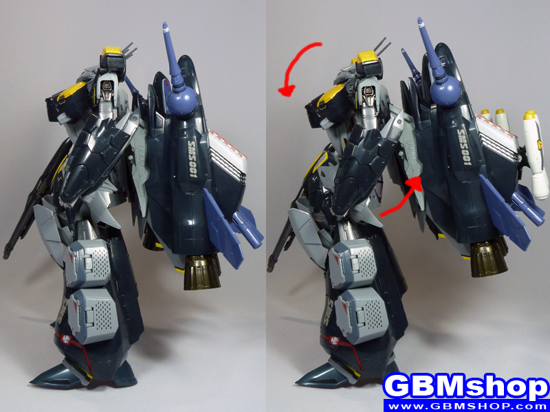 Macross Frontier VF-25S Armored Messiah with Reaction Missiles Battroid Mode Renewal Version