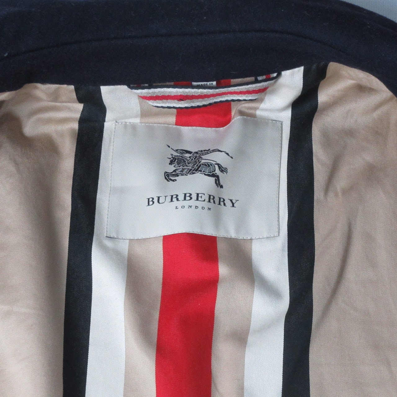 Burberry Navy Coat