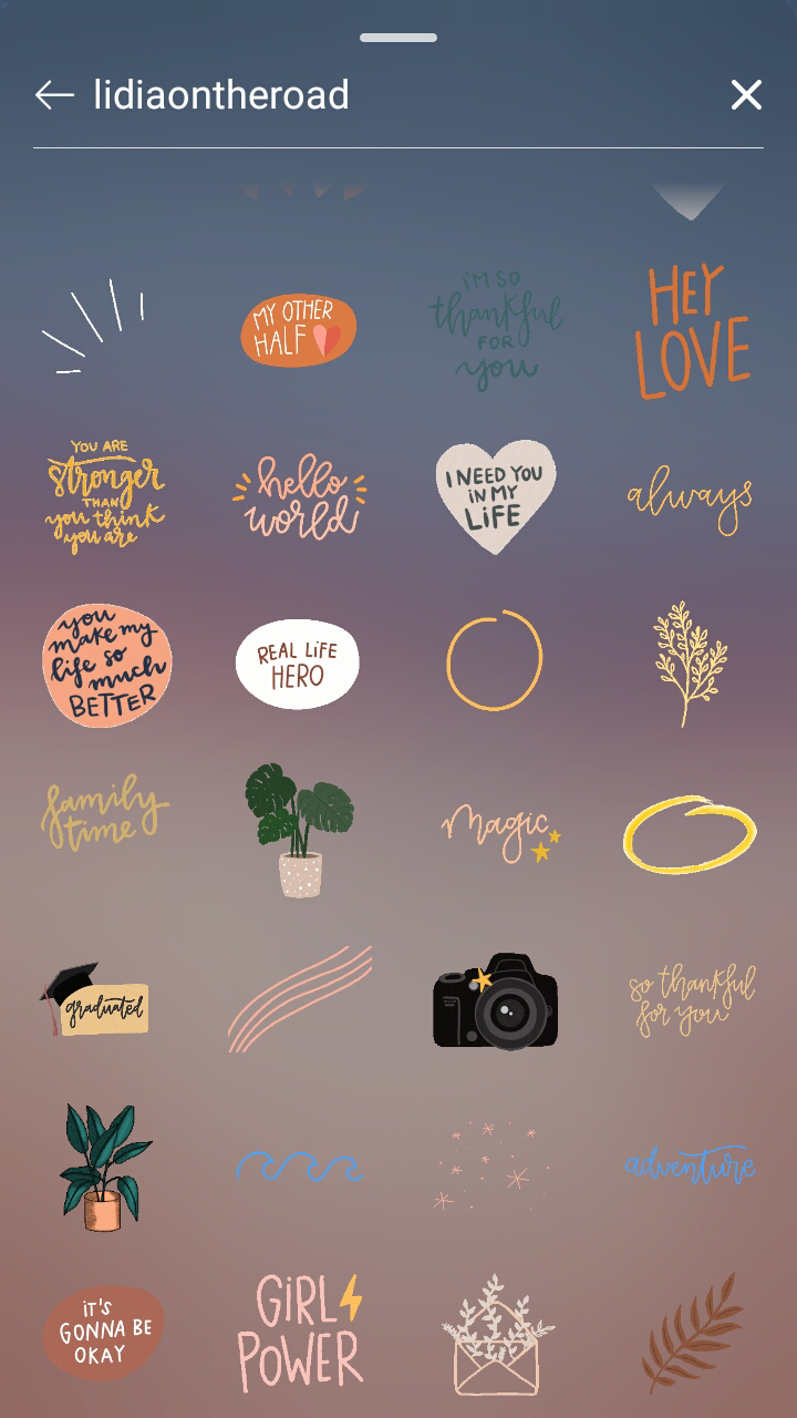 2020 Best Aesthetic Instagram Stickers/Gifs for your IG Stories
