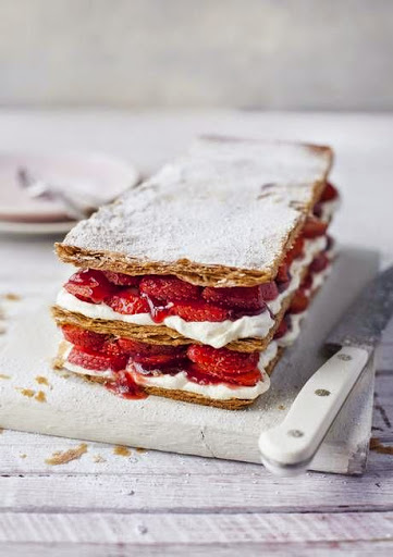 not exactly vega strawberry mille-feuille 