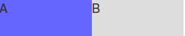 A float:left,B float:left