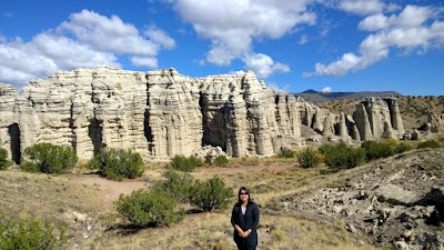 Plaza Blanca is 1 hour away from Santa Fe. Plaza Blanca, known also as the White Place, is a magical area located near Abiquiu, NM that inspired Georgia O'Keeffe.