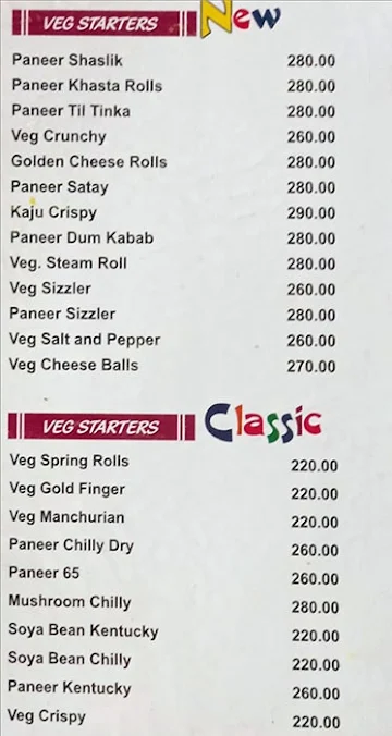 Dashmesh Restaurant Pure Veg menu 