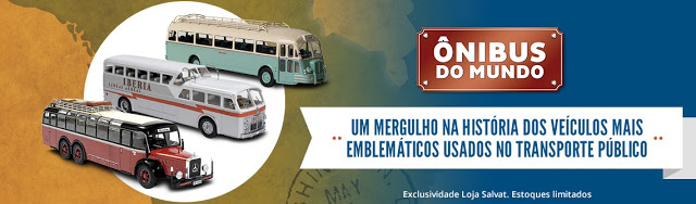 Coleção Ônibus do Mundo 1:43 Salvat Brasil