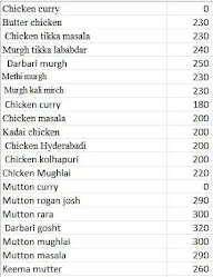 Spicy Table menu 2