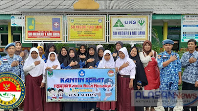 FKBN Bakorda Lam-Teng Sosialisasikan Kantin Sehat di SDN 1 ADI JAYA. Kecamatan Terbnggi Besar 