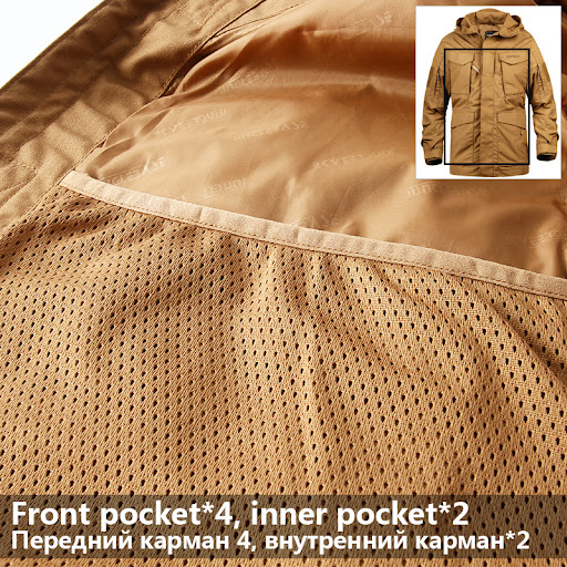 Title 5, M-65 Tactical Jacket for Men Waterproof and Win...