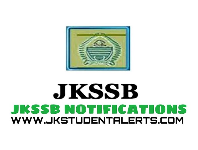 JKSSB Release of recommendation of candidate under SRO 202 for the post of Junior Assistant (School Education Department),