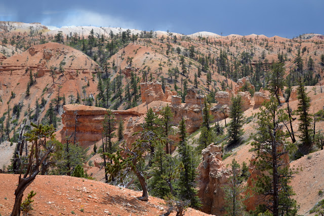 hills with a hard top sticking out into a canyon