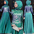 Gamis Bahan Velvet Kombinasi Brokat