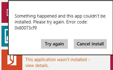 Error Code Fixing in Windows 8