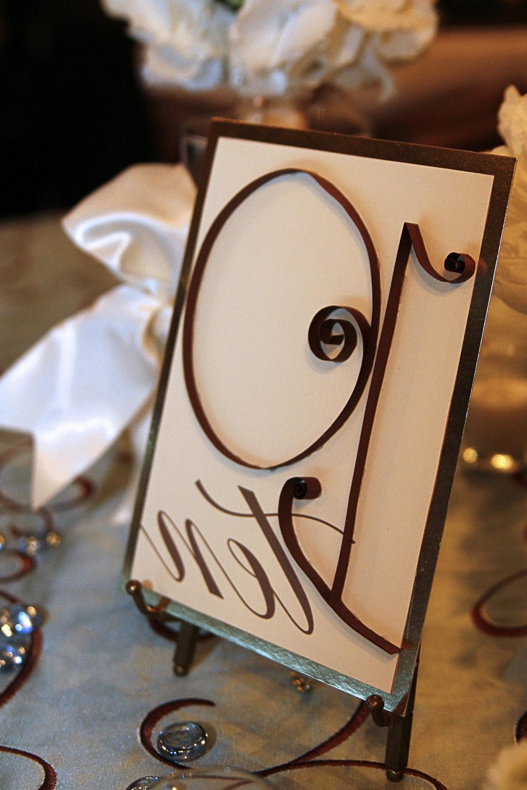 wedding table numbers