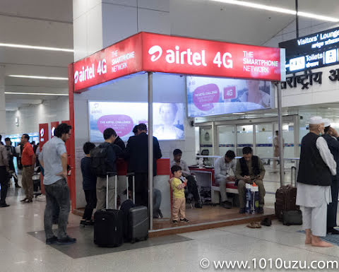 インディラ・ガンディー国際空港ターミナル 3 Airtel カウンター