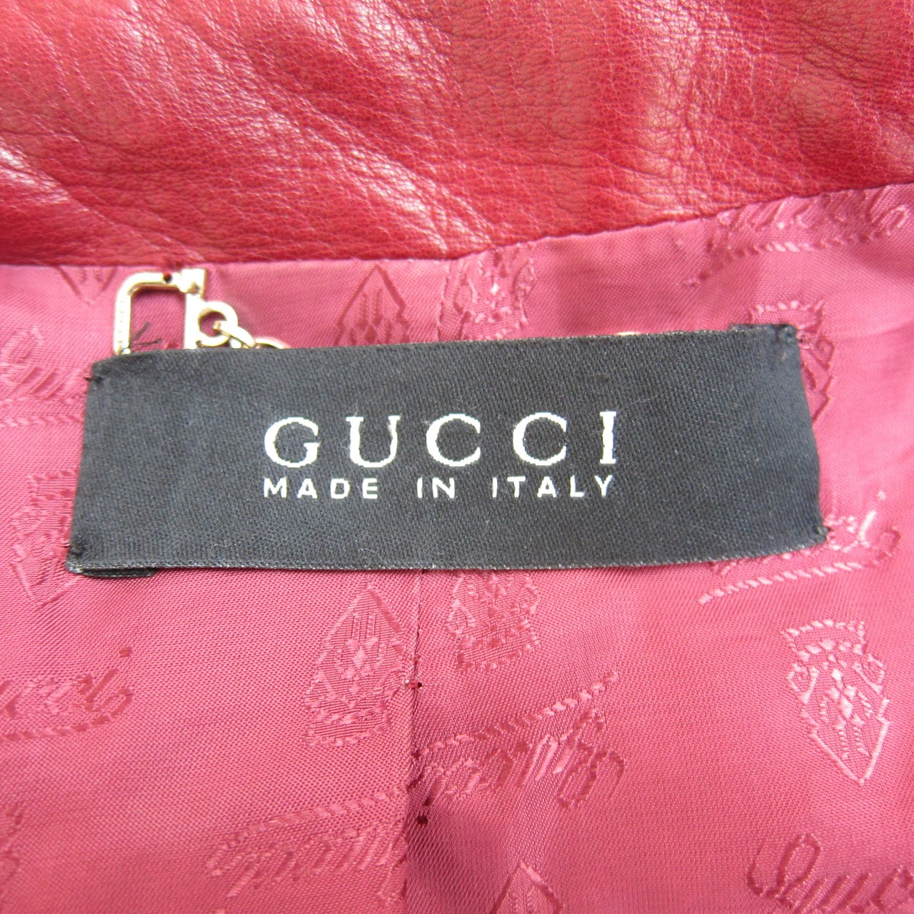 Gucci Red Leather Jacket