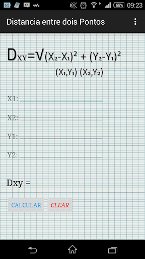 Distance between two points