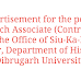 Advertisement for the post of Research Associate (Contractual) in the Office of Siu-Ka-Pha Chair, Department of History, Dibrugarh University