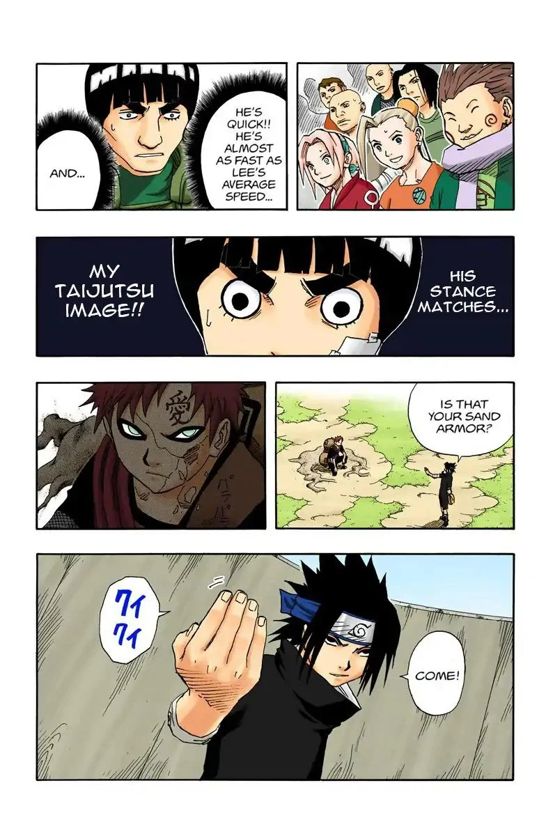 Chapter 111 Sasuke Vs. Gaara!! Page 18