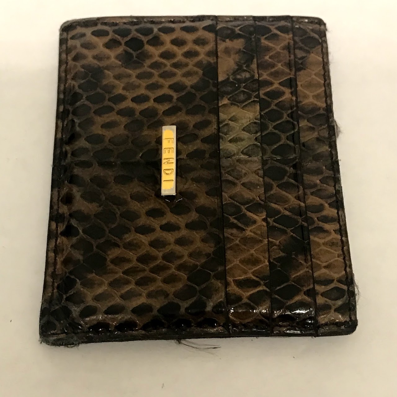 Fendi Snakeskin Card Case