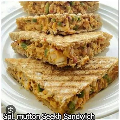 Spl.Mutton Seekh Kabab Sandwich