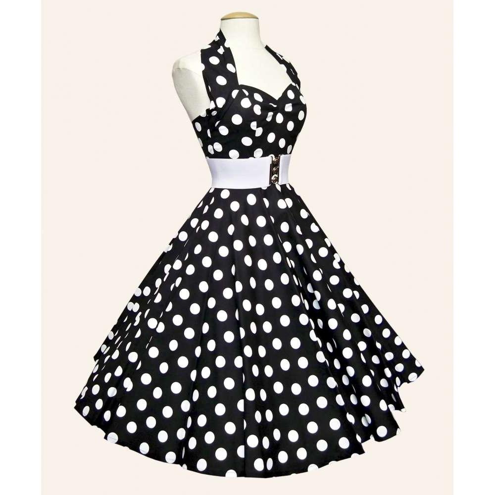 50s Halterneck Polka dot Dress