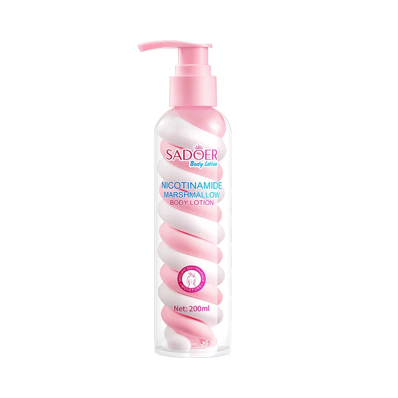 Nicotinamide Suikerspin Bodylotion Hydraterend, Dagelijkse Verzorging voor Hydratatie en Soepele Huid, Verfrist & Verzacht.
