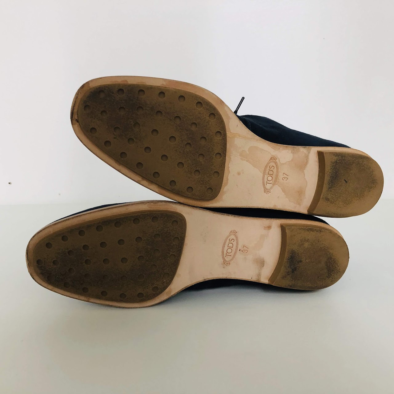 Tod's Suede Navy Chukkas