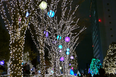 Christmas lights - though really Winter Illuminations since it goes from November through February - by Shinjuku Terrace City