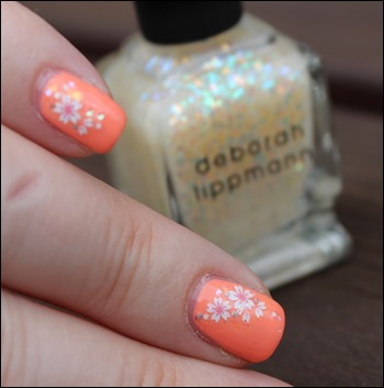 Soft Summer Blütensticker Deborah Lippmann Glitzer Stairway to Heaven 04