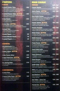 Bliss Restaurant - Taj Mahal Hotel menu 1