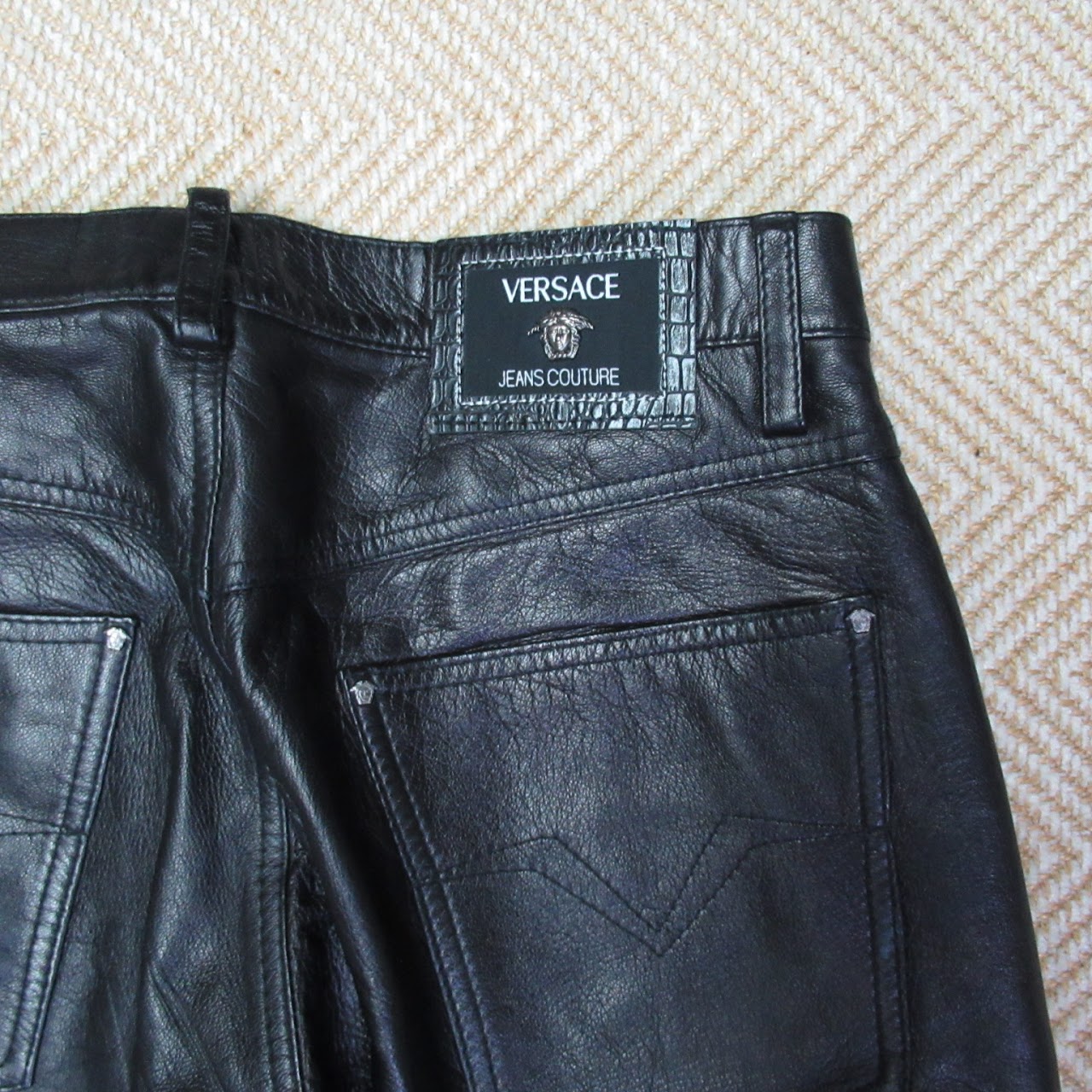 Versace Leather Pants