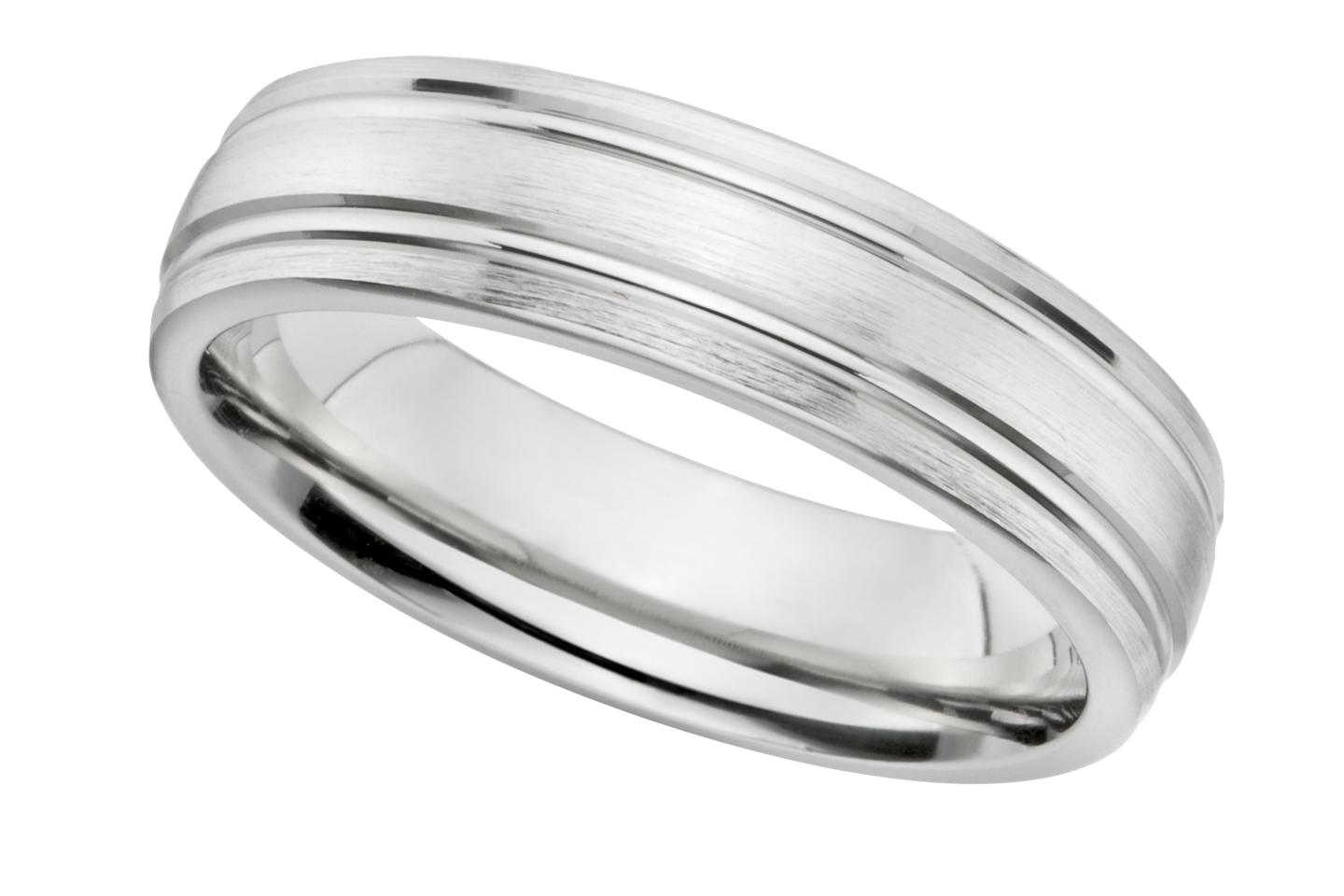 Carved Mens Wedding Band