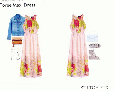 OneMarket Toree Maxi Dress from my May 2016 Stitch Fix box