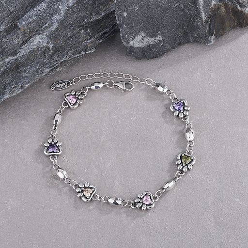Title 2, 925 Sterling Silver Rainbow Love Zirconium Cat ...