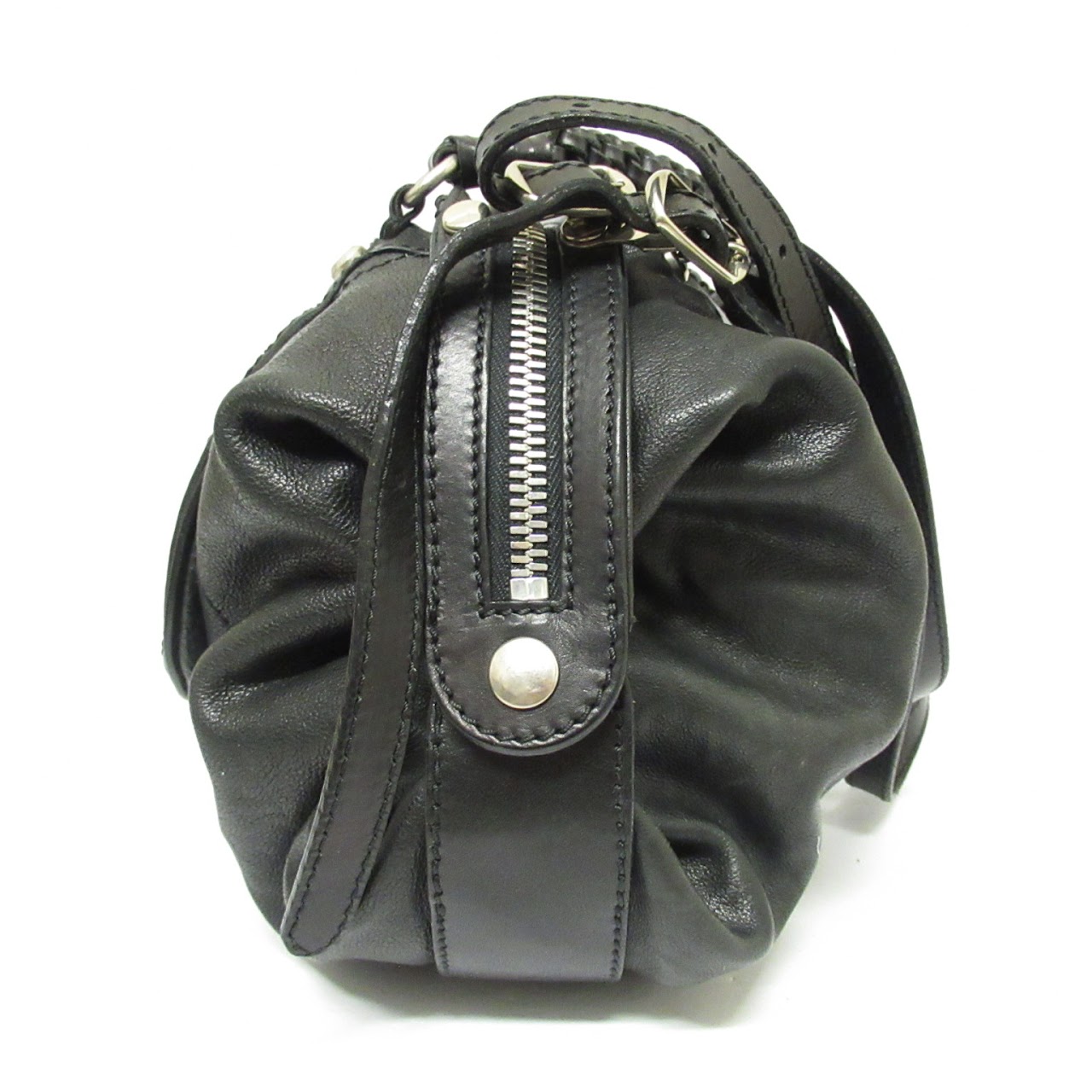 Gryson Black Leather Shoulder Bag