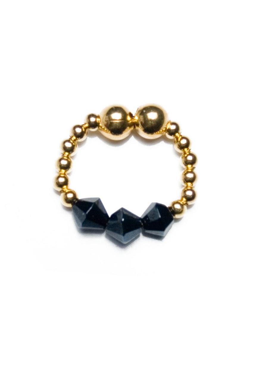 With gold and black diamond