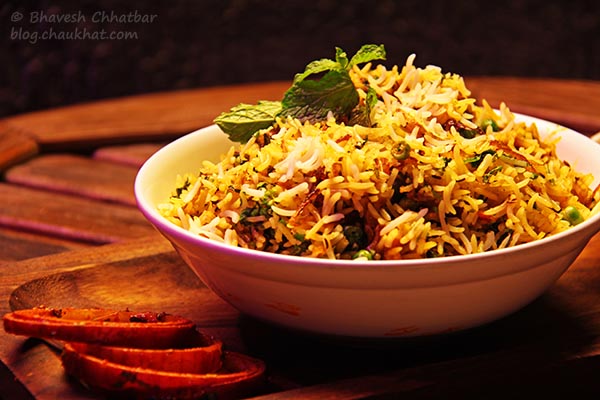 Veg Biryani at The Flying Saucer Sky Bar, Viman Nagar, Pune