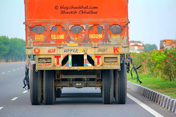 Truck slogans in India - 