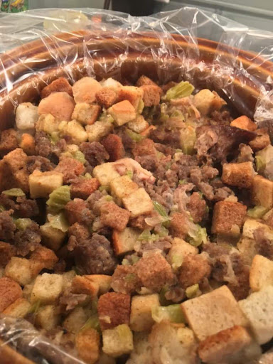 Sausage Dressing in Crockpot