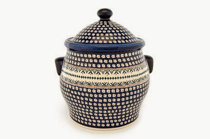  Polish Pottery Daisy Cookie Jar