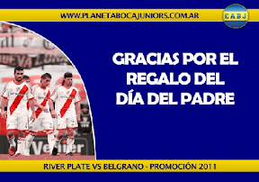 Afiches cargadas de Boca a river por la promocion 2011