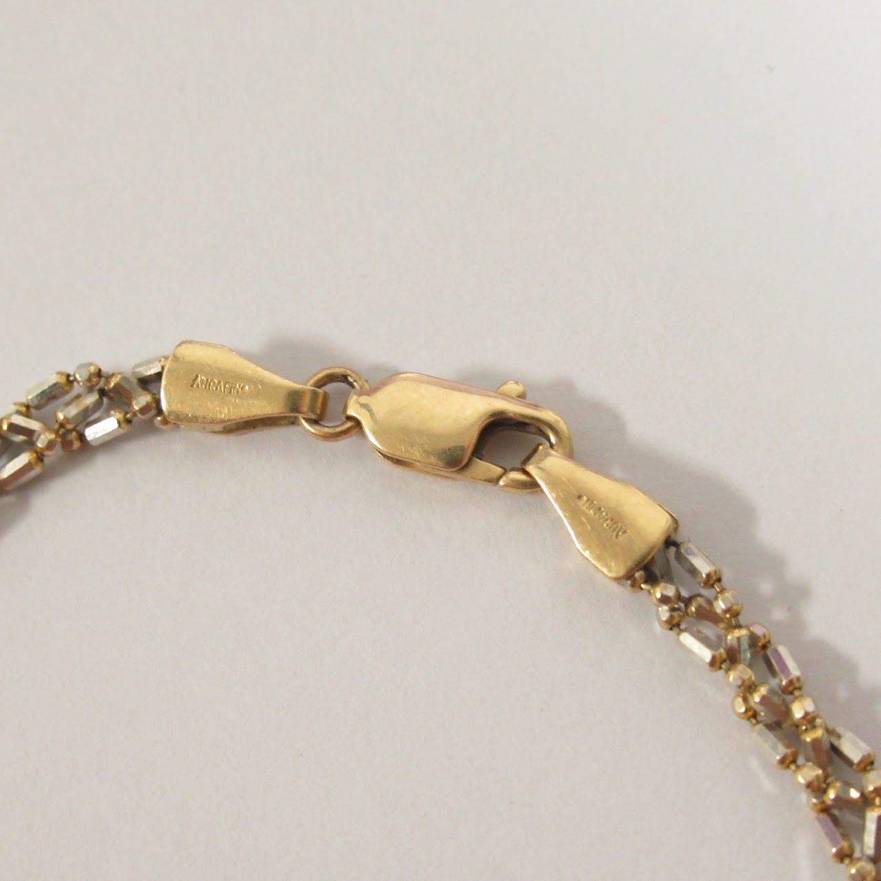 14K Yellow and White Gold Braclet